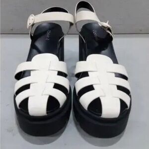 ABOUND Marty Jelly Lug Platform Sandal In Ivory size 11